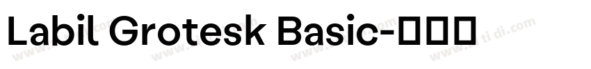Labil Grotesk Basic字体转换